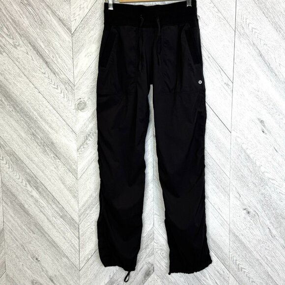 Lululemon Dance Studio Pants Womens Size 4 UNLINED Black 31" Inseam - Picture 1 of 5
